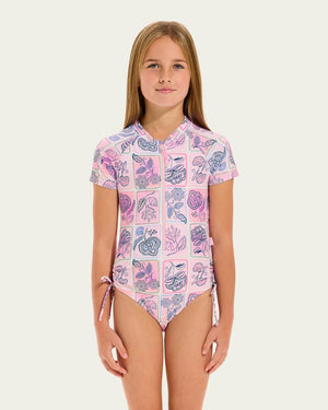 Seafolly Girls Paddlesuit - Bloom Floral