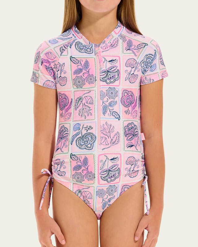 Seafolly Girls Paddlesuit - Bloom Floral