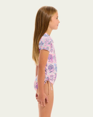 Seafolly Girls Paddlesuit - Bloom Floral