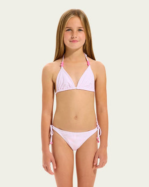 Seafolly Girls Bead Tri Bikini - Stripe