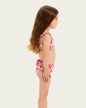Seafolly Toddler Girls Shirred Bikini - Summer Paradise