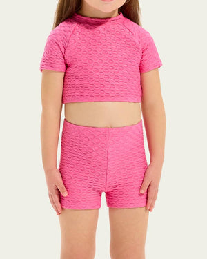 Seafolly Toddler Girls Rashie Boyleg Set - Mesh