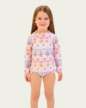 Seafolly Toddler Girls Paddlesuit - Geo Blossom
