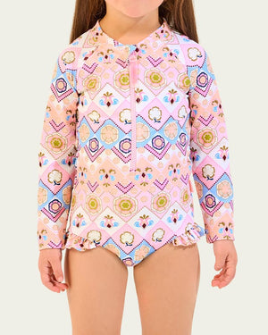 Seafolly Toddler Girls Paddlesuit - Geo Blossom