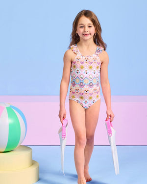 Seafolly Toddler Girls One Piece - Geo Blossom