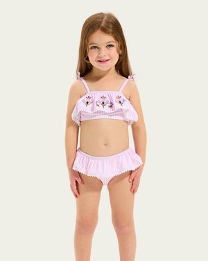 Seafolly Toddler Girls Frill Bikini - Stripe