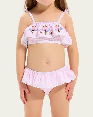 Seafolly Toddler Girls Frill Bikini - Stripe
