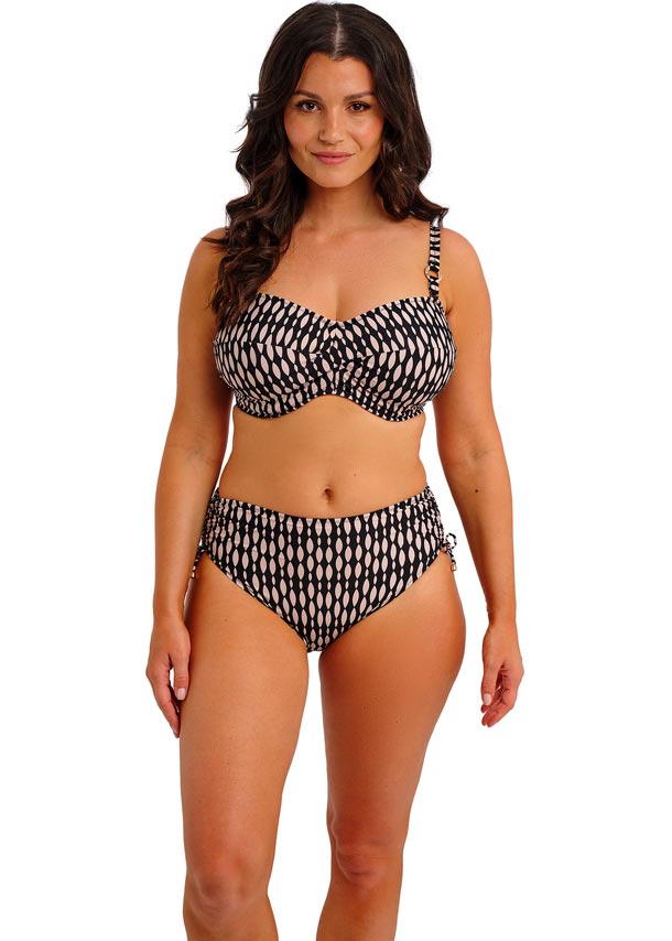 Fantasie Underwire Twist Bandeau Bikini Top - Shell Bay