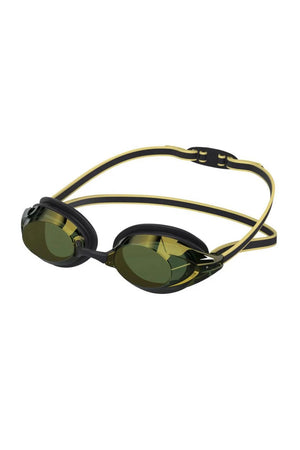 Speedo Adult Mirrored Goggles - Vanquisher 3.0 Black/Emerald/Gold