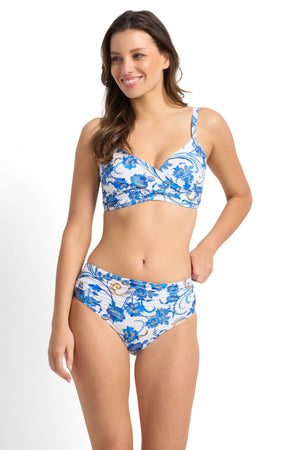 Sunseeker Ruched Mid Rise Pant - Sicily