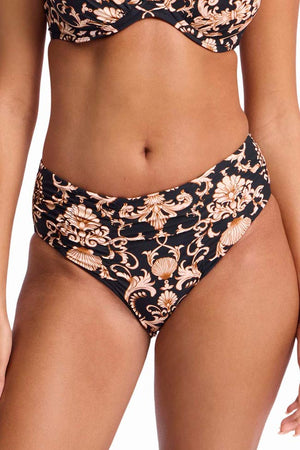 Sunseeker Ruched Mid Rise Pant - Shell City