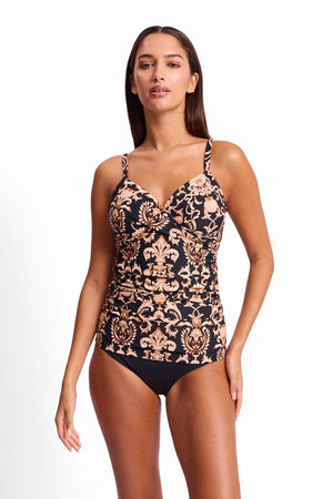 Sunseeker Twist Front Ruched Singlet - Shell City