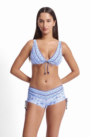 Sunseeker Tie Front Bra - Cowboy