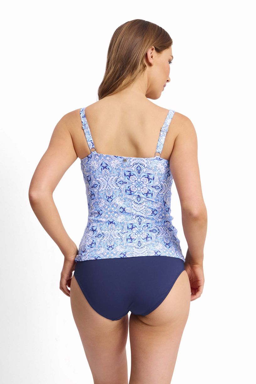 Sunseeker DD/E Ruched Underwire Singlet - Cowboy