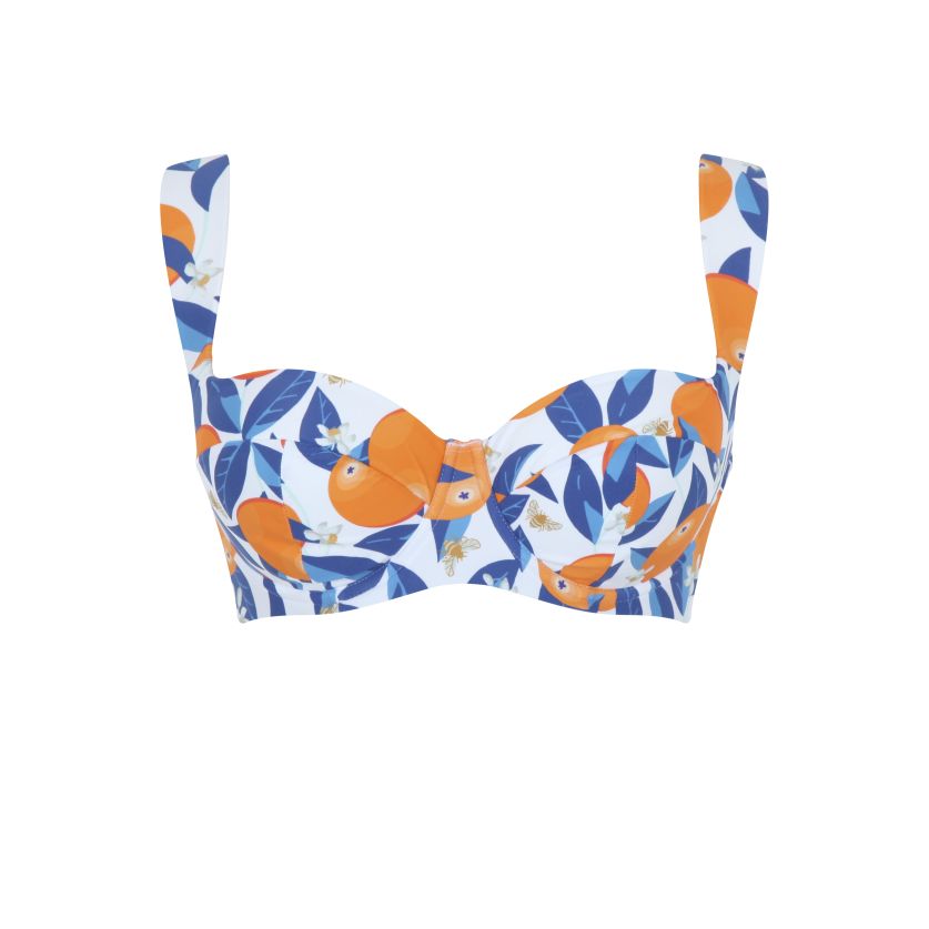 Wide strap swimsuit tops sales