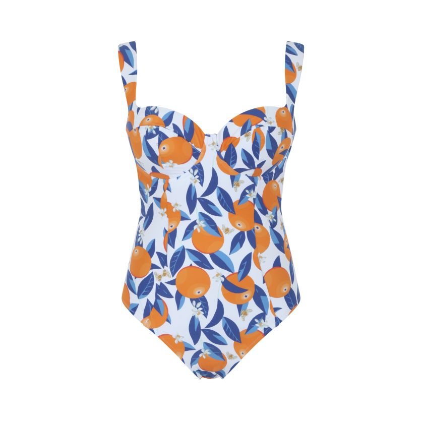 Panache Monica Balcony Wide Strap One Piece - Sicily