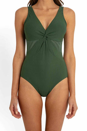 Sunseeker Mesh Twist Front One Piece - Reset