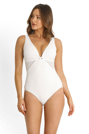 Sunseeker Mesh Twist Front One Piece - Reset