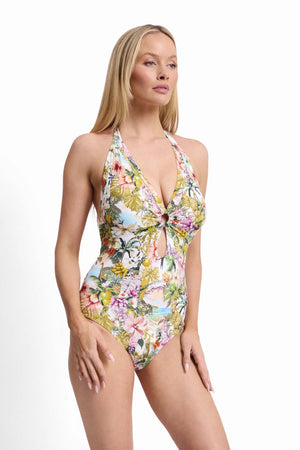 Sunseeker DD/E Double Ring One Piece - White Lotus