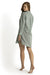 Sunseeker Button Through Painter Dress Sage - Santorini