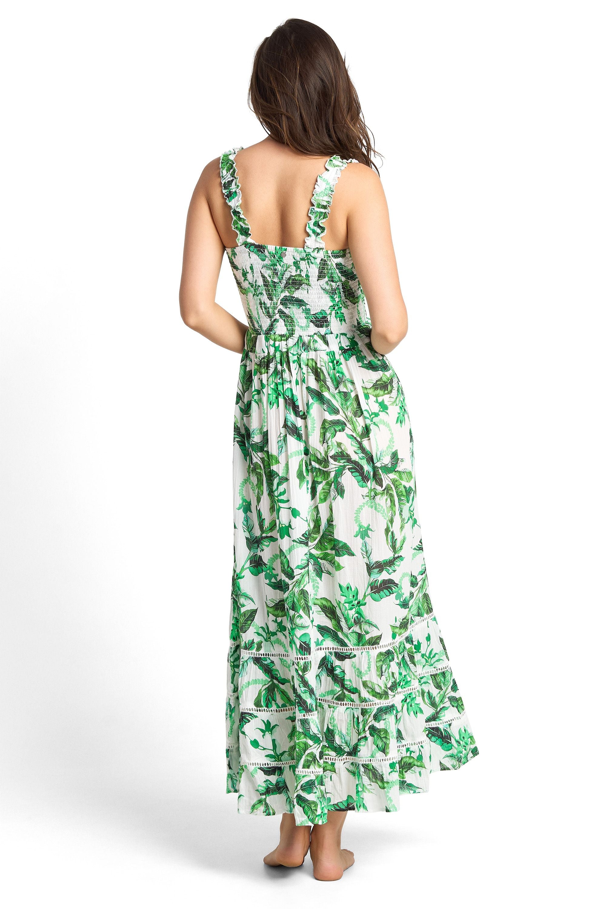 Sunseeker Shirred Sun Dress - Hula