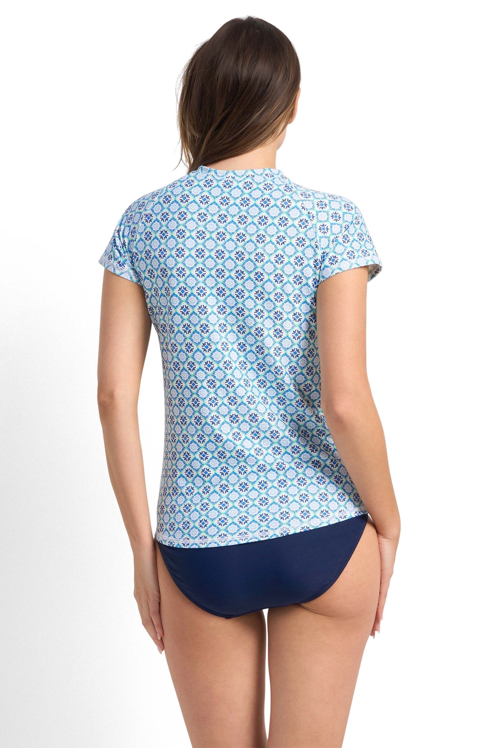 Sunseeker Short Sleeve Mastectomy Rashie - Delight