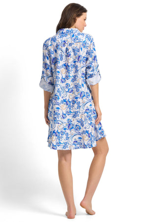 Sunseeker Frill Button Dress - Sicily