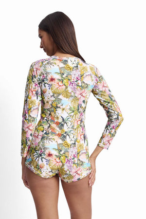 Sunseeker Cheeky Mastectomy Surfsuit One Piece - White Lotus