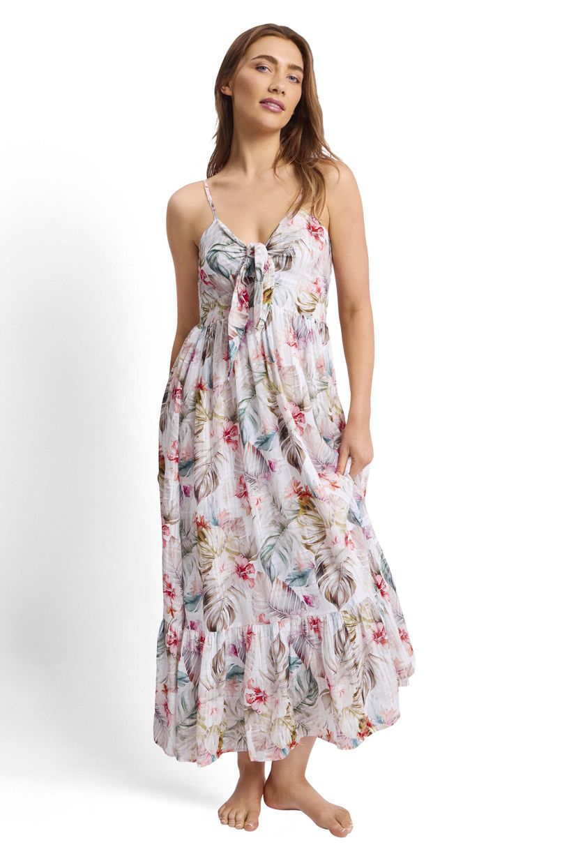 Sunseeker Tie Front Dress - Zali