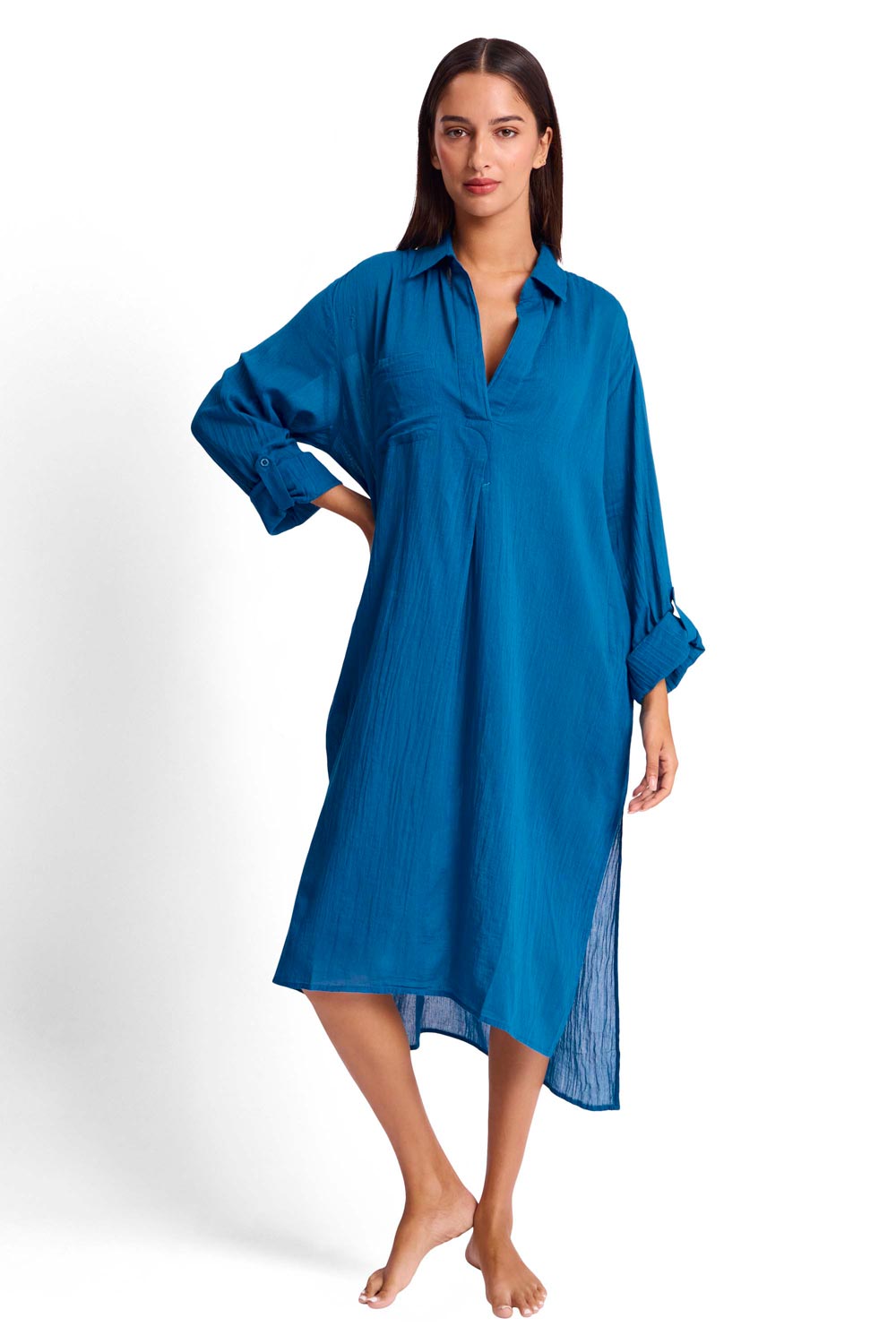 Sunseeker Straight Longline Shirt - Resort