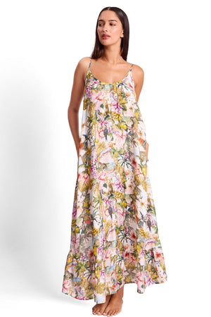 Sunseeker Scoop Maxi Dress - White Lotus