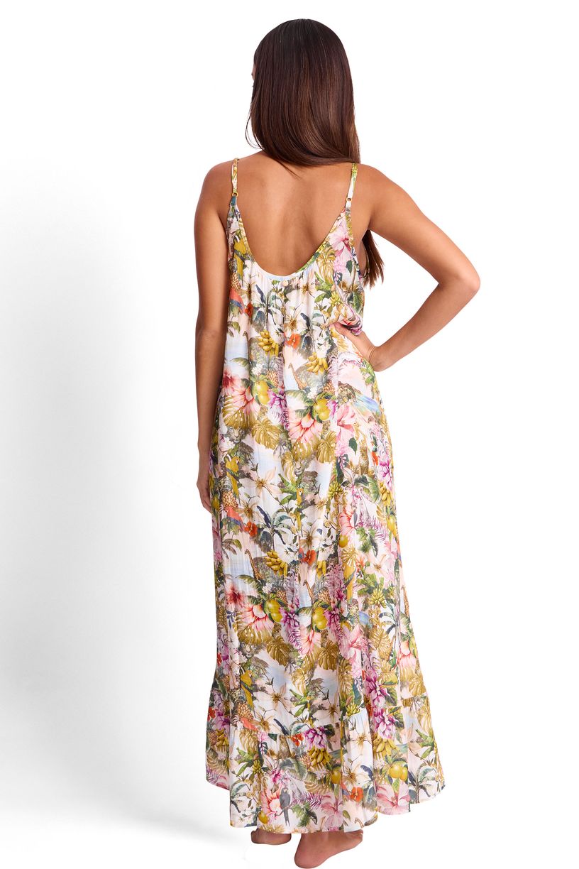 Sunseeker Scoop Maxi Dress - White Lotus