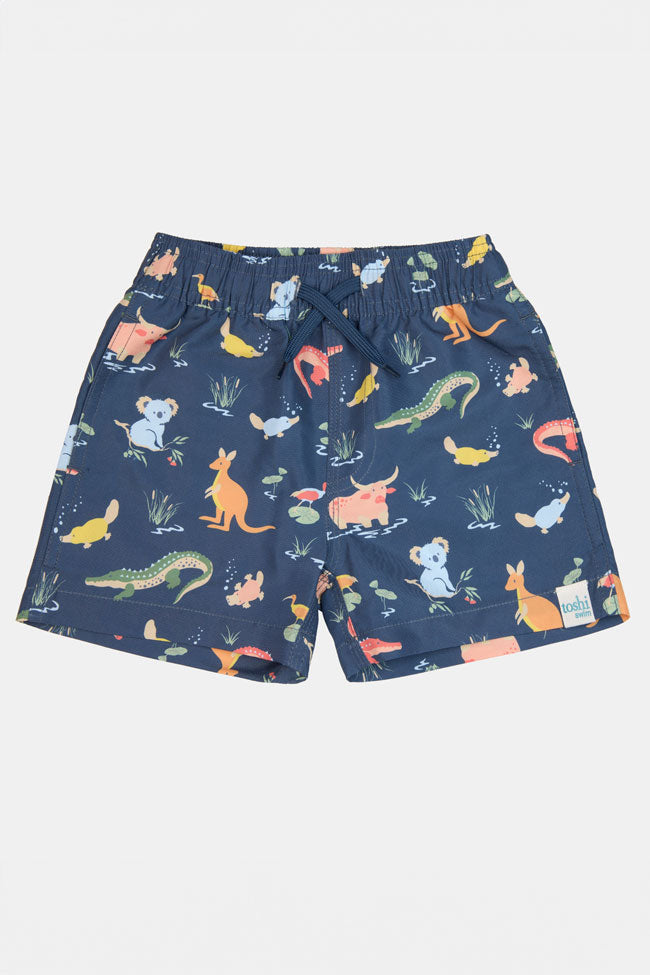 Toshi Swim Kids Splash Boardshorts - Kakadu Moonlight