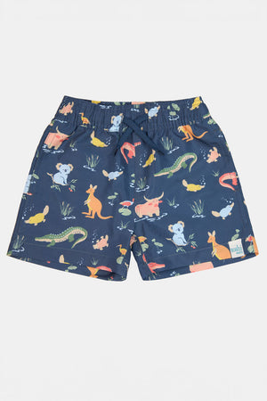 Toshi Swim Kids Splash Boardshorts - Kakadu Moonlight