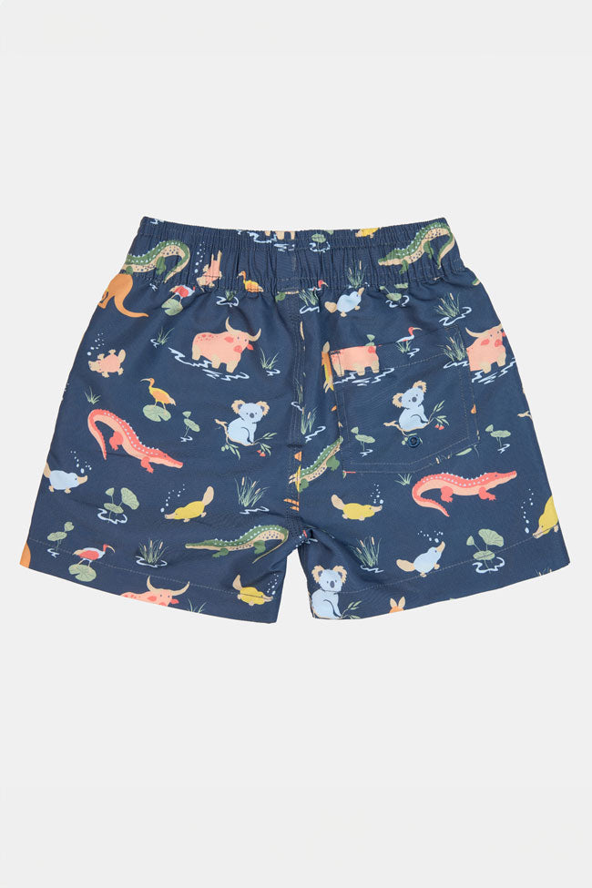Toshi Swim Kids Splash Boardshorts - Kakadu Moonlight