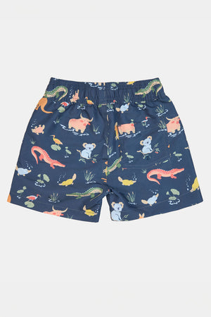 Toshi Swim Kids Splash Boardshorts - Kakadu Moonlight