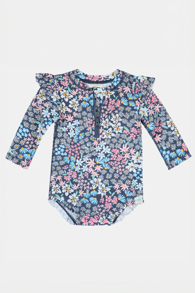 Toshi Swim Long Sleeve Onesie - Wattle Dusk