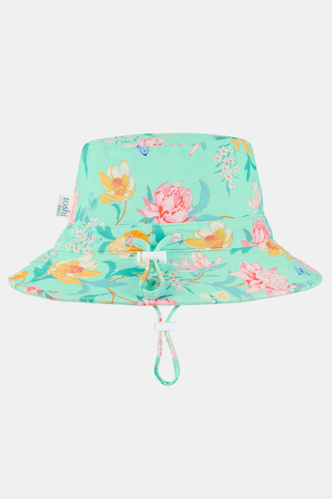 Toshi Swim Kids Paradise Sunhat - Waratah Mint