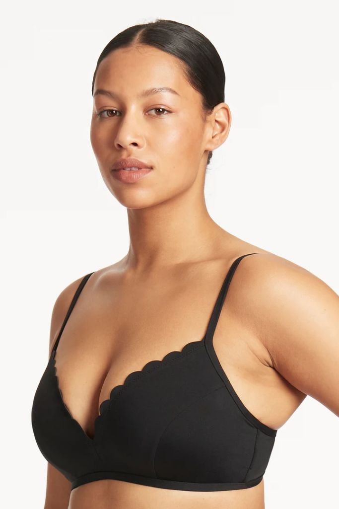 Sea Level D/DD Moulded Cup Bralette - Scalloped