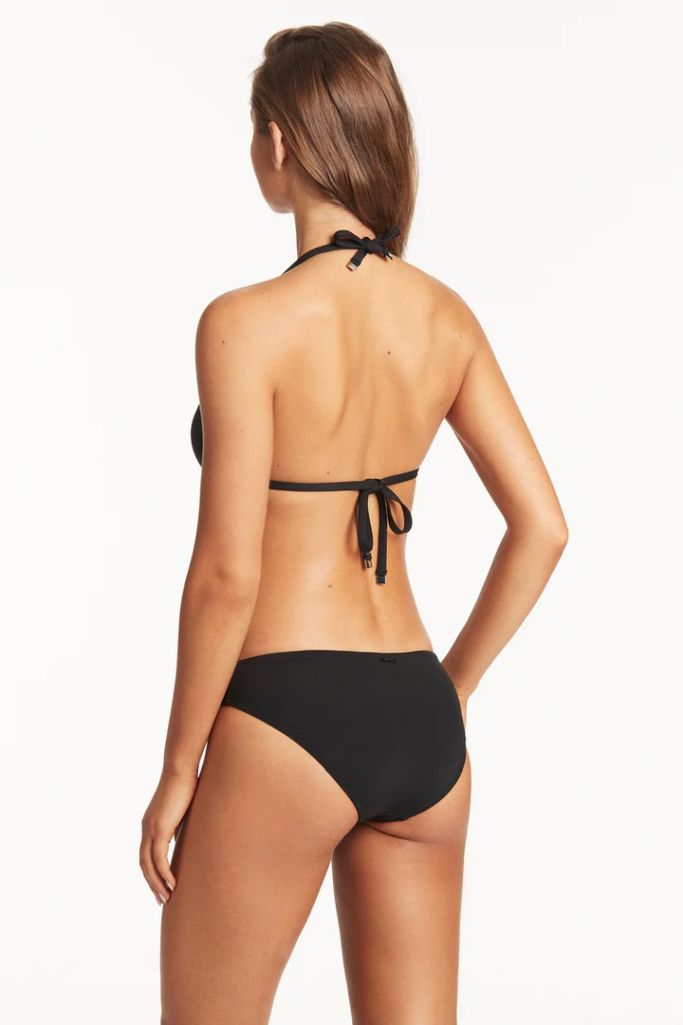 Scalloped halter swimsuit outlet