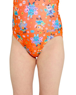 Zoggs Ruffle Crossback Toddler Girls One Piece - Tinker