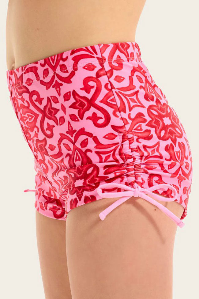 Seafolly Girls Boy Leg Surf Set - Capri Tile