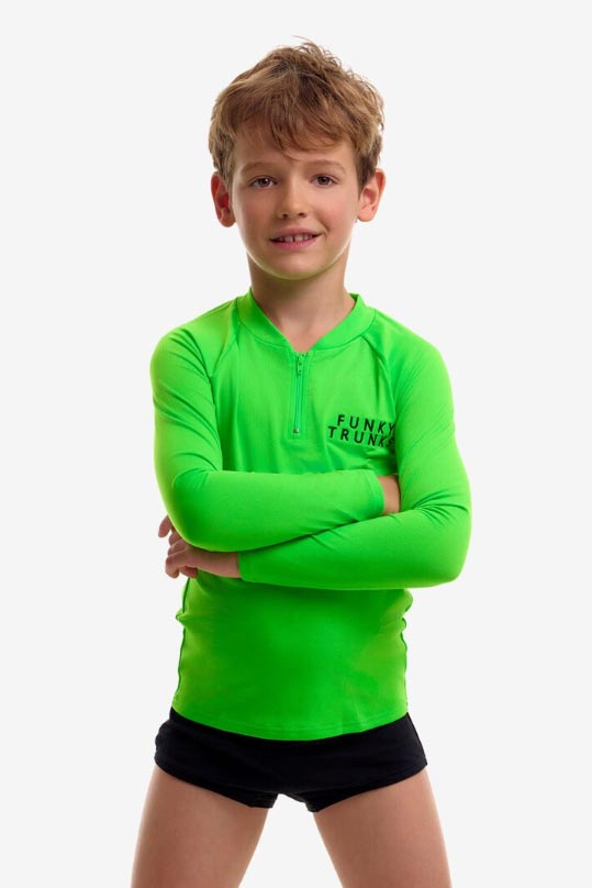 Funky Trunks Toddler Boys Long Sleeve Rash Vest - Still Brasil