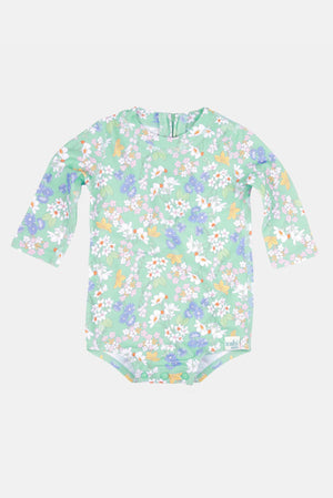 Toshi Swim Baby Onesie Long Sleeve Classic - Sea Blossom