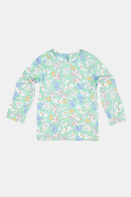 Toshi Swim Baby Rashie Long Sleeve Classic - Sea Blossom