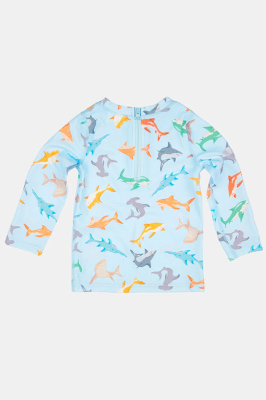 Toshi Swim Baby Rashie Long Sleeve Classic - Sharky