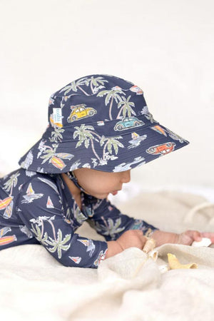 Toshi Swim Baby Sunhat Classic - Surf Twilight