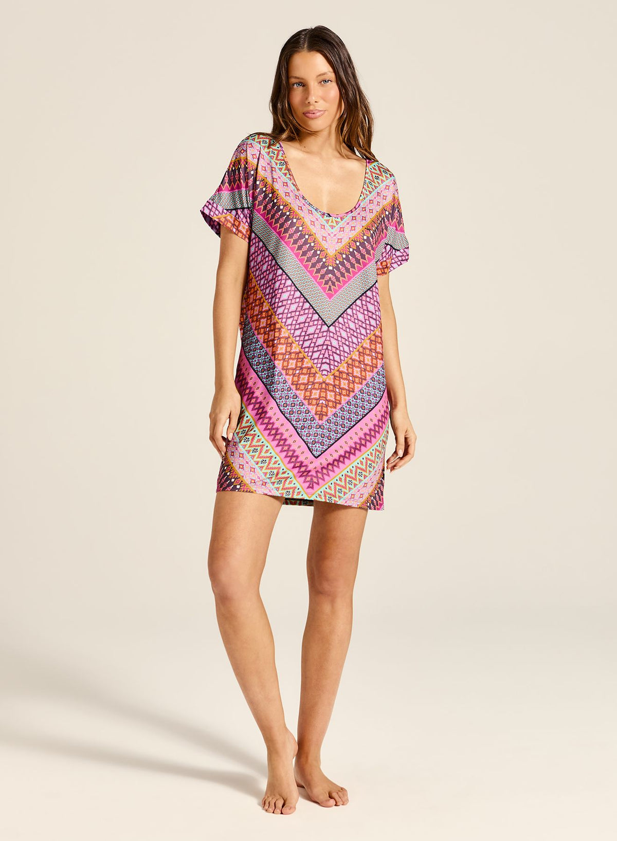 Tigerlilly Lara Mumu - Utopia Stripe