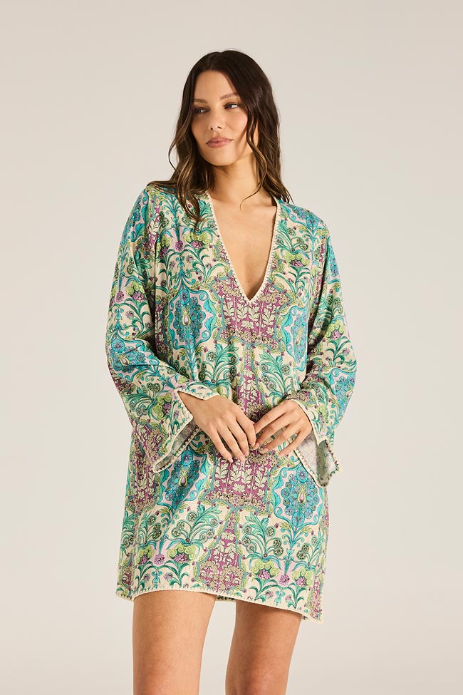 Tigerlily Natasha Mini Kaftan - Floriana