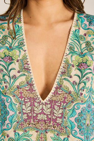 Tigerlily Natasha Mini Kaftan - Floriana